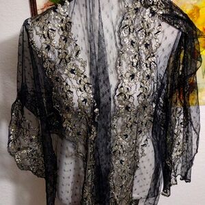 Black and Gold Scarf